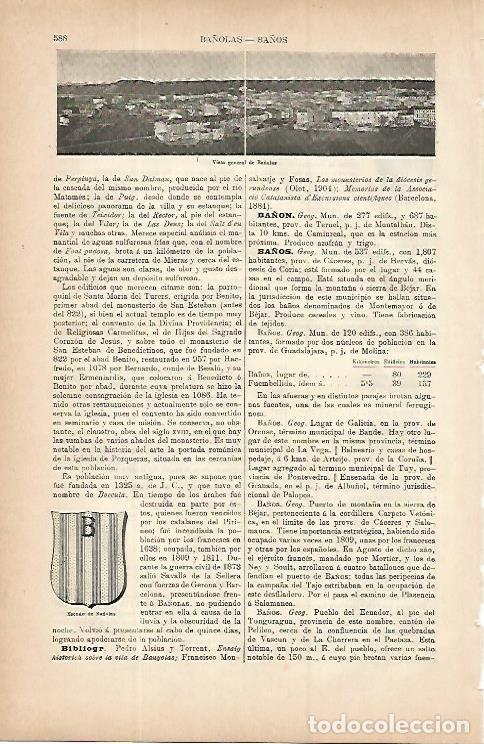 Postkarten: LAMINA ESPASA 9740: Vista general de Banyoles Girona - Varios