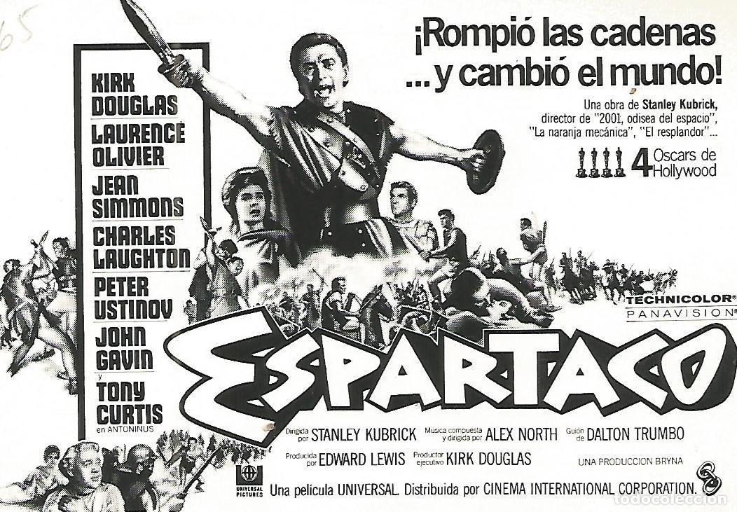 Postcards: FLYER PUBLICITARIO 115: Film Espartaco - Varios
