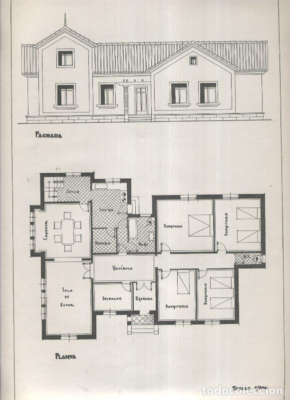 Postcards: Planos modernos de Villas y Chalets modelo numero 23 - Varios