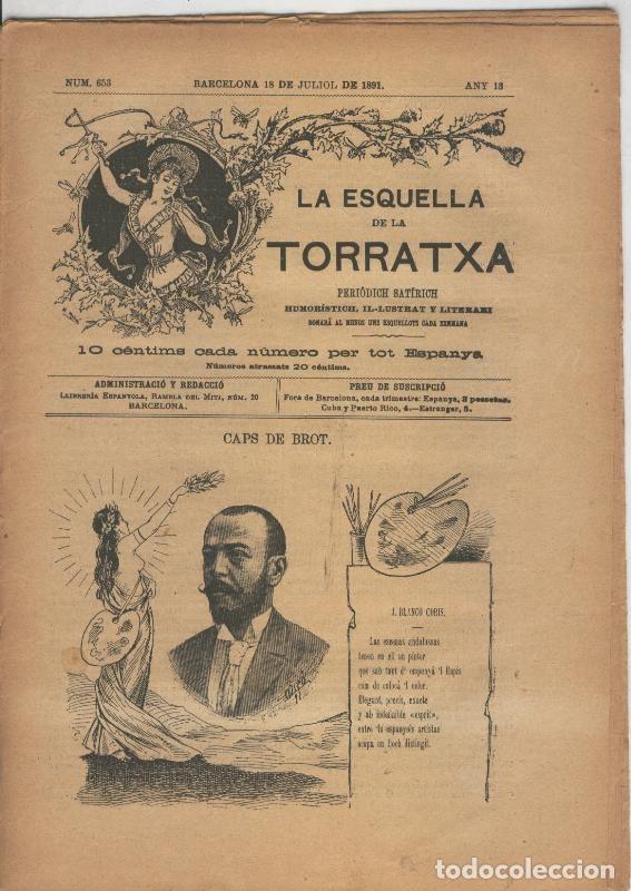 Postcards: La esquella de la Torratxa numero 0653 del 18 julio 1891 - Varios