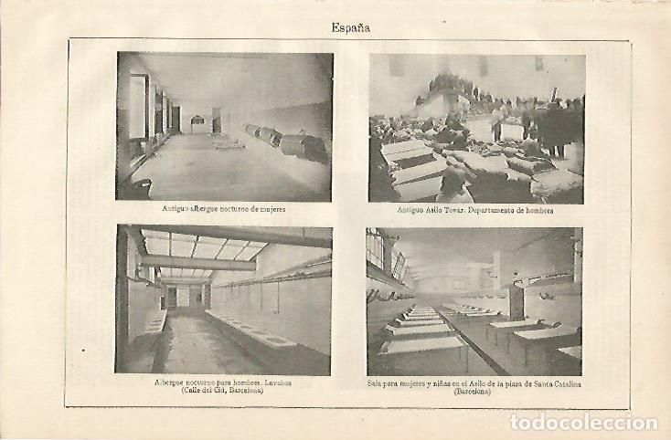 Postais: LAMINA ESPASA 10211: Albergues y asilos de Barcelona - Varios