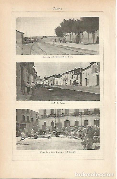 Postkarten: LAMINA ESPASA 1930: Vistas de Cheste Valencia - Varios Autores