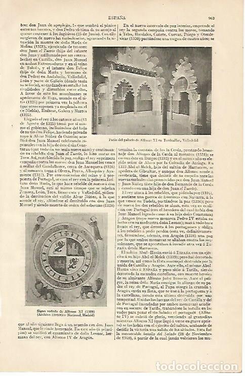 Postais: LAMINA ESPASA 10291: Palacio de Alfonso XI en Tordesillas Valladolid - Varios