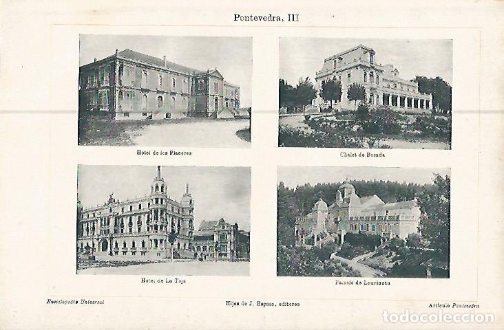 Postais: LAMINA ESPASA 10497: Pontevedra - Varios