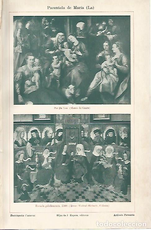 Cartes Postales: LAMINA ESPASA 2254: La parentela de Maria - Varios Autores