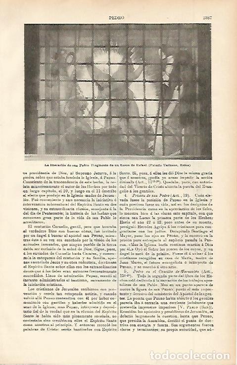 Postais: LAMINA ESPASA 2399: Fresco de Rafael en el Palacio Vaticano de Roma - Varios Autores