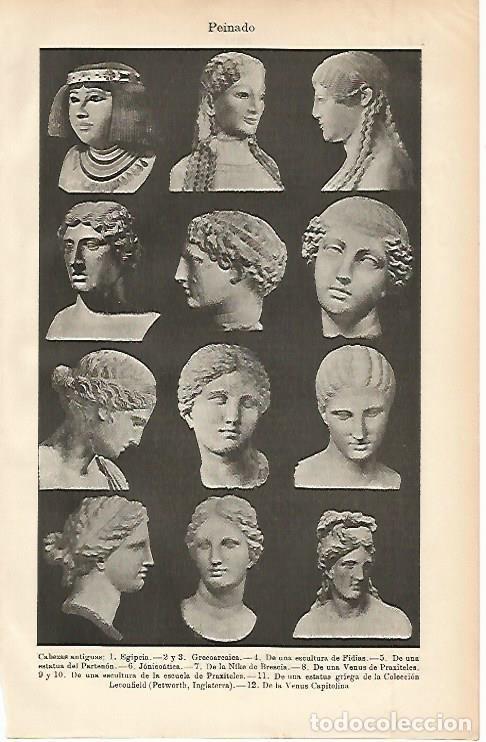Postais: LAMINA ESPASA 2407: Bustos de la antiguedad. Egipto Grecia Roma - Varios Autores