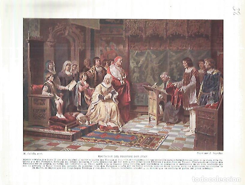 Postkarten: LAMINA 4551: Educacion del principe Don Juan - Manuel Rodriguez Codola