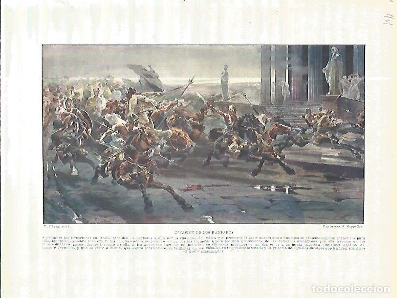 Postkarten: LAMINA 4557: Invasion de los barbaros - Manuel Rodriguez Codola