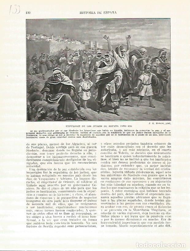 Postkarten: LAMINA 4646: Expulsion de los judios en Espa&ntilde;a (a&ntilde;o 616) - Manuel Rodriguez Codola