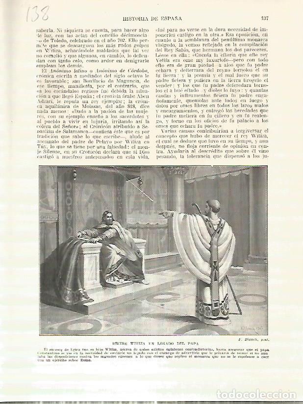 Postkarten: LAMINA 4651: Recibe Witiza un legado del Papa - Manuel Rodriguez Codola