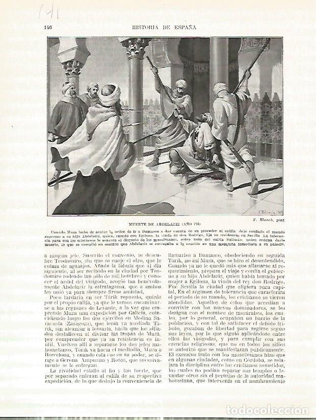 Postkarten: LAMINA 4654: Muerte de Abdelaziz - Manuel Rodriguez Codola