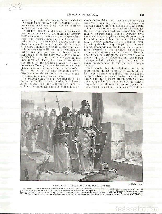 Postkarten: LAMINA 4721: Rasgo de la Condesa de Alvar Perez - Manuel Rodriguez Codola