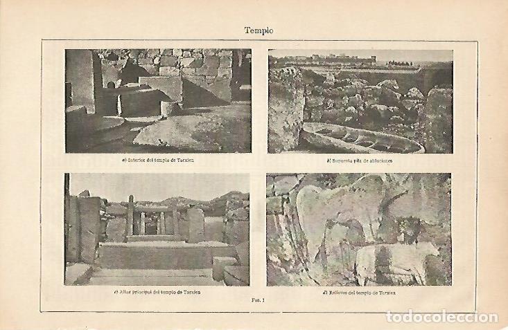Postais: LAMINA ESPASA 2715: Templo de Tarxien Malta - Varios Autores