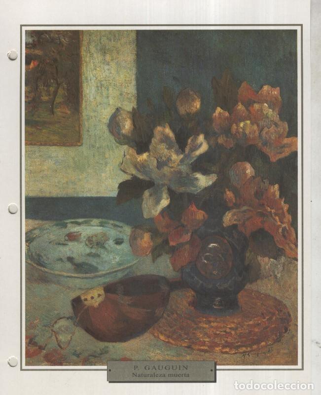 Postales: Lamina 45: Paul Gauguin: Naturaleza muerta con mandolina - Varios