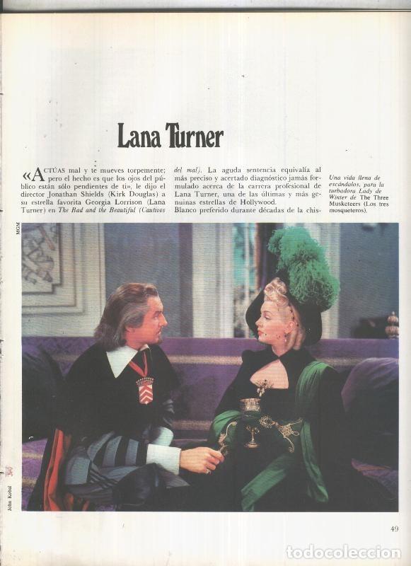 Cartoline: Lana Turner: 19 paginas, 48 fotos color y blanco/negro - varios