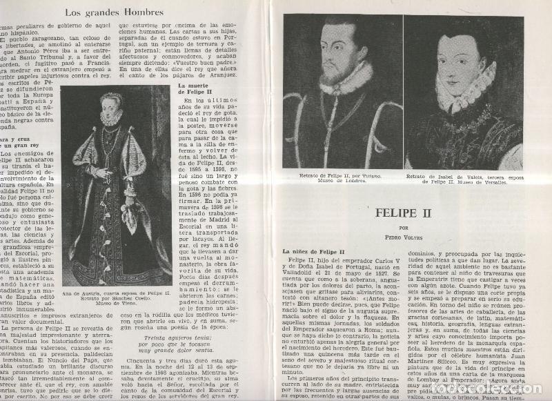 Postales: Felipe II por Pedro Voltes - Varios