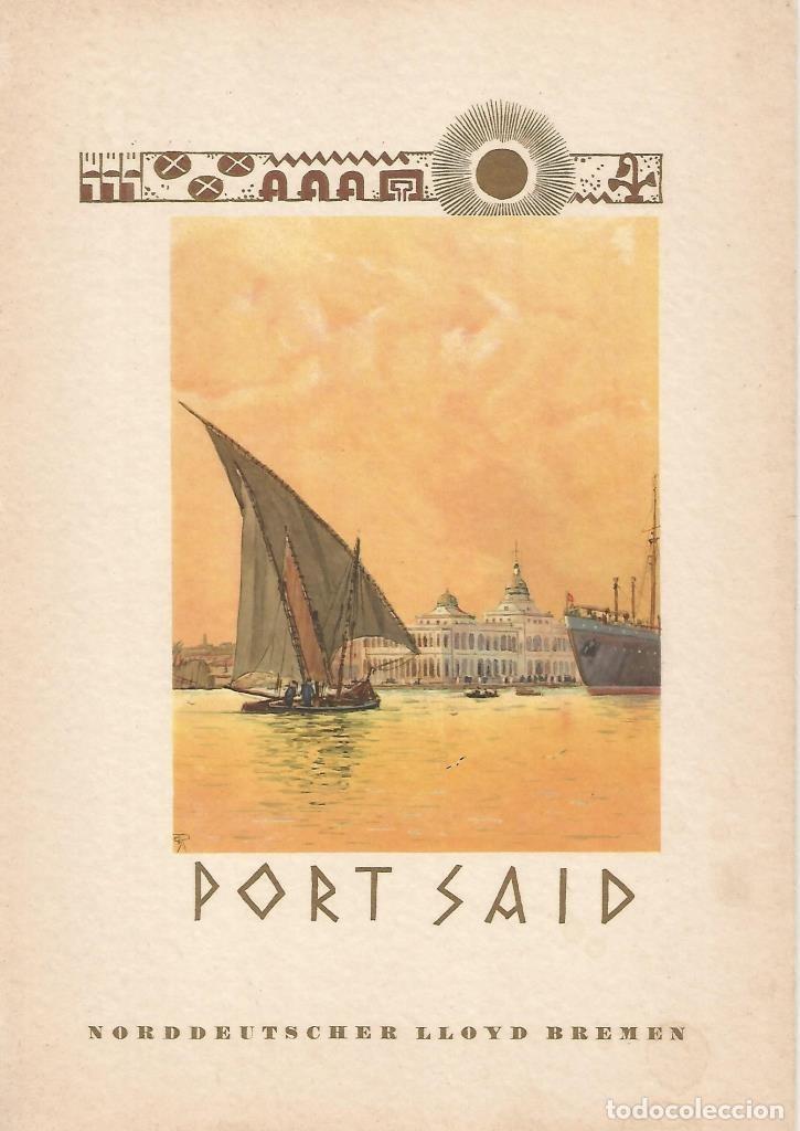 Postales: Menu Publicitario numerado 00394: Menu 26 de diciembre de 1936. VAPOR POSTDAM: Port Said - Varios
