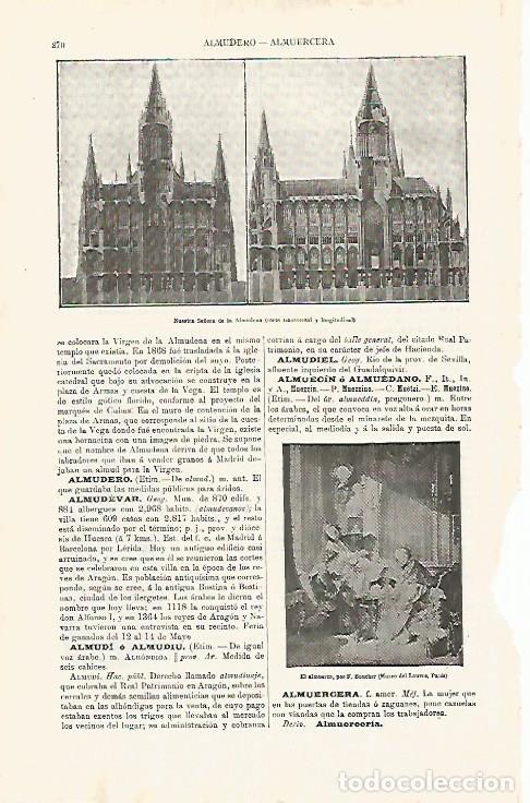 Postkarten: LAMINA ESPASA 11261: Nuestra Se&ntilde;ora de la Almudena en Madrid - Varios