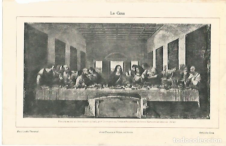 Cartes Postales: LAMINA ESPASA 2929: La Ultima Cena por Leonardo Da Vinci - Varios Autores