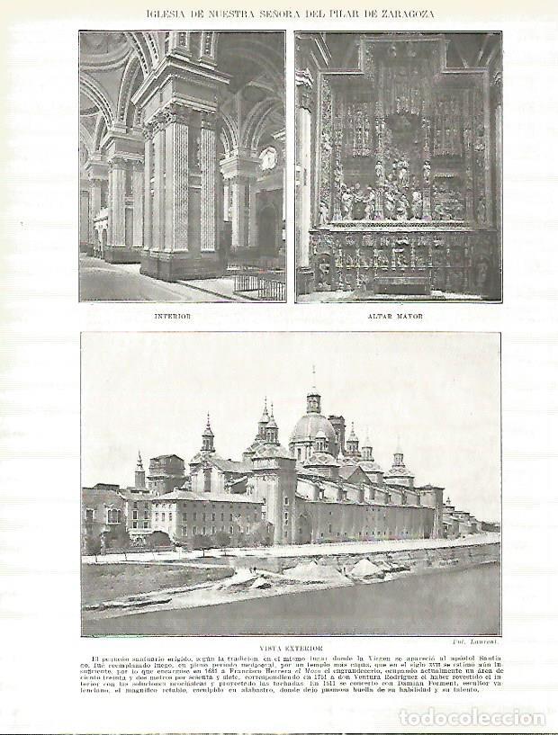 Postkarten: LAMINA 4244: Iglesia de Nuestra Se&ntilde;ora del Pilar en Zaragoza - Manuel Rodriguez Codola