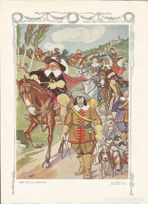 Cartoline: LAMINA 2408: El se&ntilde;or va de caza por Tito - Varios