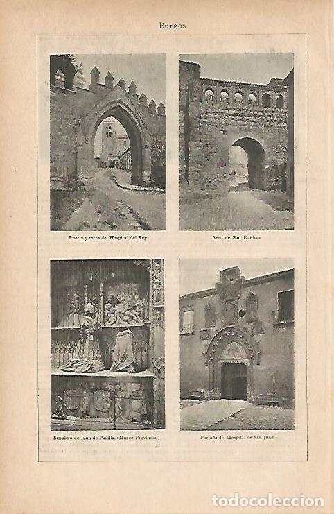 Postcards: LAMINA ESPASA 11908: Vistas de Burgos - Varios