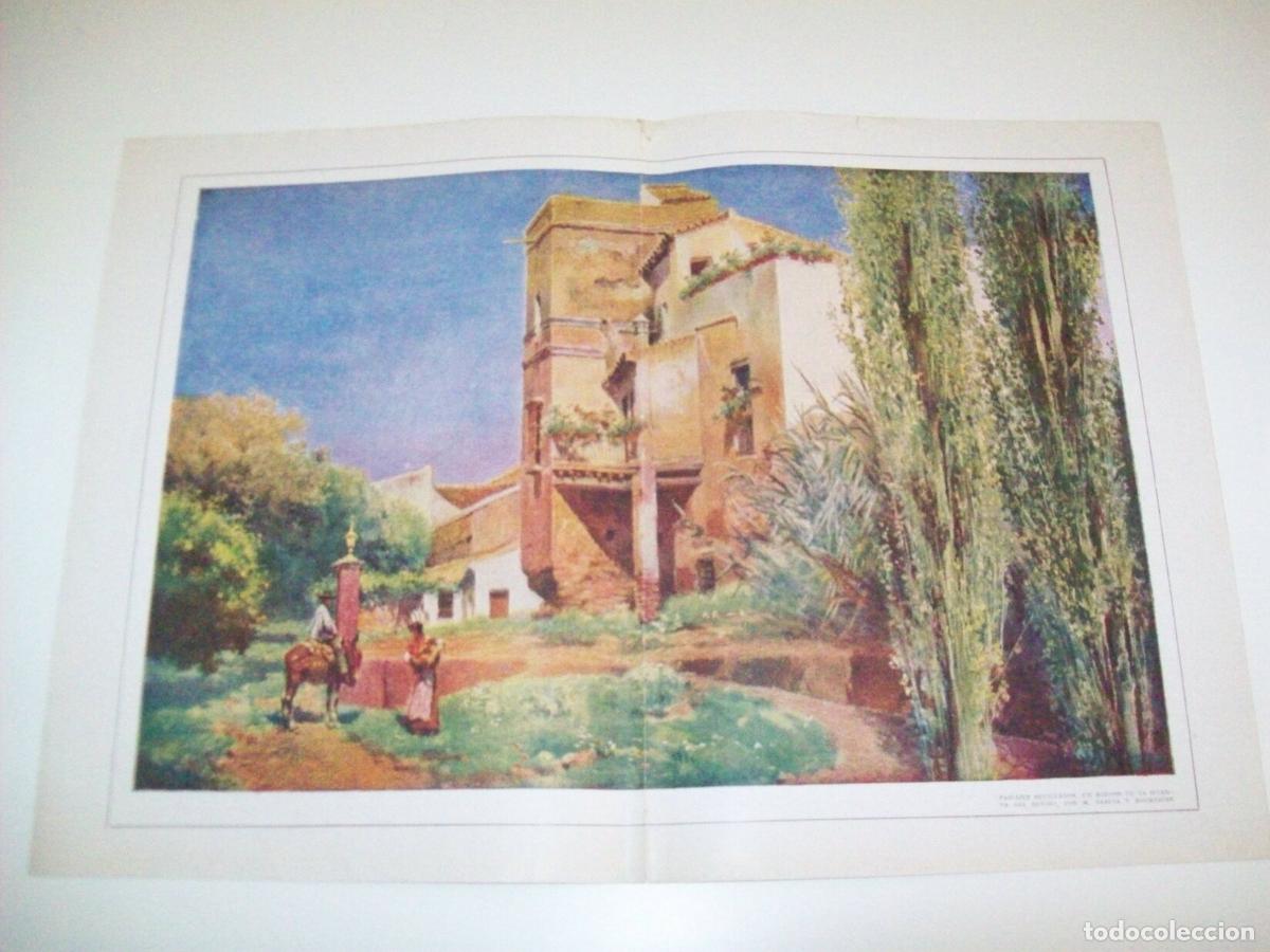 Postales: LAMINA 2456: Un rincon en la huerta del Retiro por Garcia y Rodriguez - Varios