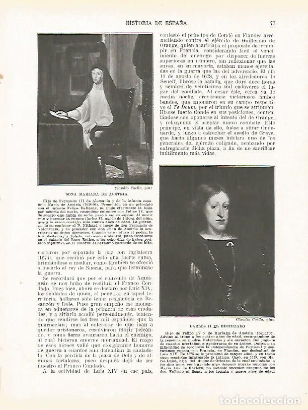 Cartoline: LAMINA 4314: Retratos de Mariana de Austria y de Carlos II el Hechizado - Manuel Rodriguez Codola