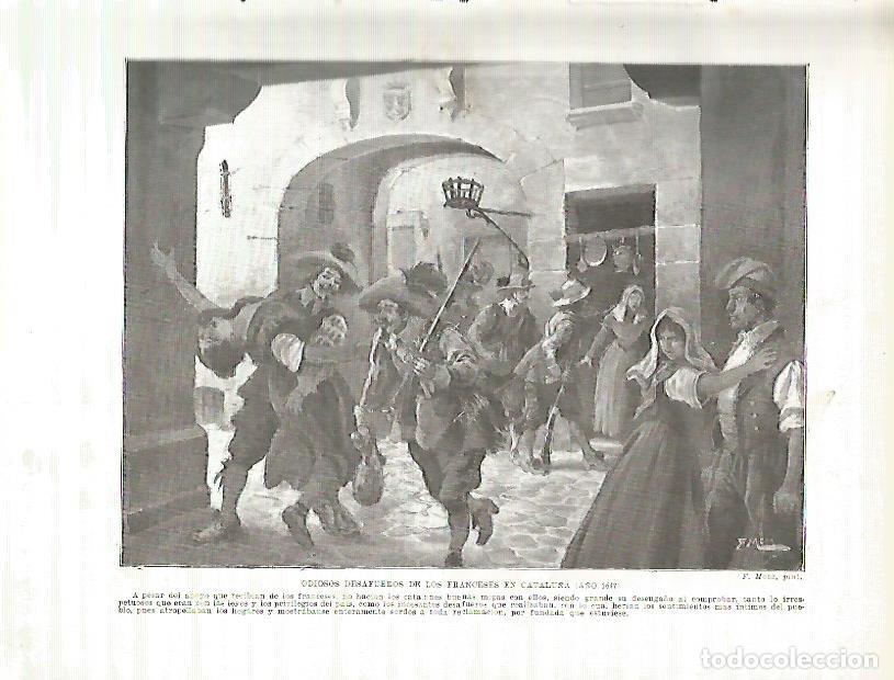 Postcards: LAMINA 4247: Desafueros de los franceses en Catalunya (a&ntilde;o 1647) - Manuel Rodriguez Codola