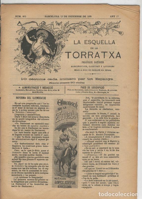 Cartoline: La esquella de la Torratxa numero 0883 del 13.12.1895 - Varios