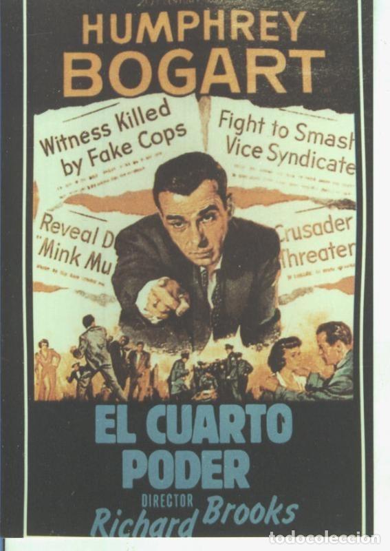 Postales: Foto cine 597: El cuarto poder (Humphrey Bogart) - Varios - Foto 1