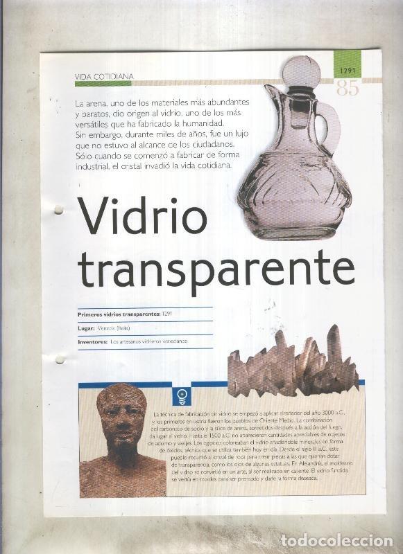 Cartoline: Vidrio transparente: son 4 paginas y - varios