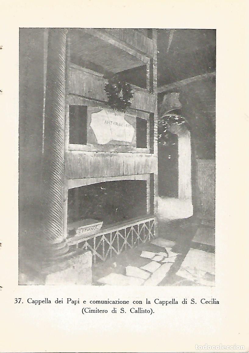 Postales: Lamina 457: CATACUMBAS DE ROMA. Capilla de los Papas. Cementerio de San Calixto - P. Sisto Scaglia