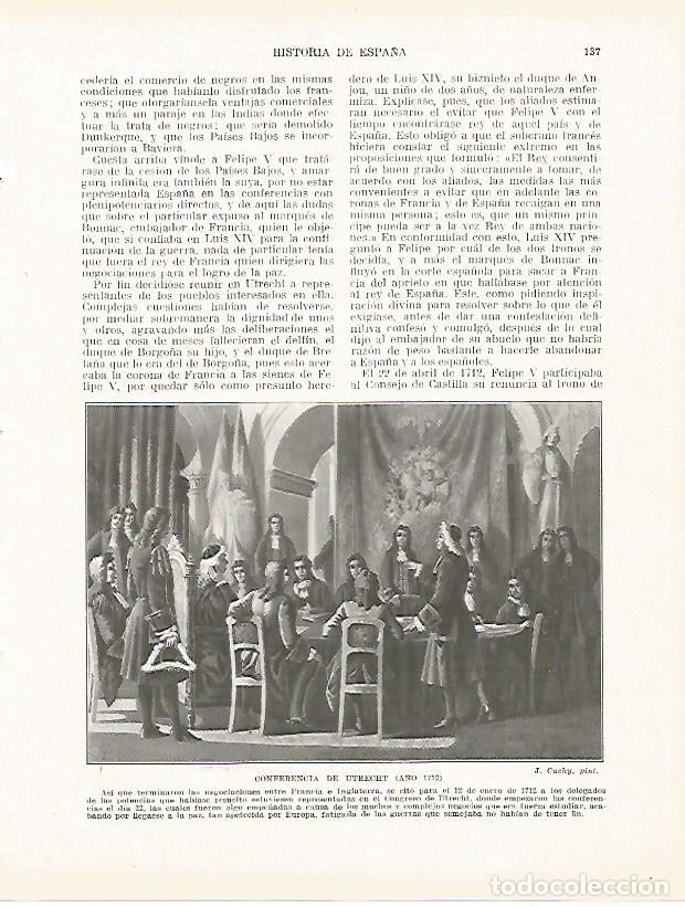 Postkarten: LAMINA 4342: Tratado de Utrech en 1712 - Manuel Rodriguez Codola
