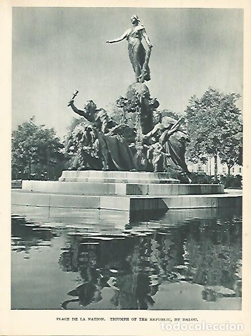 Postcards: LAMINA 1819: PARIS. Plaza de la Nacion - Andr&eacute; George