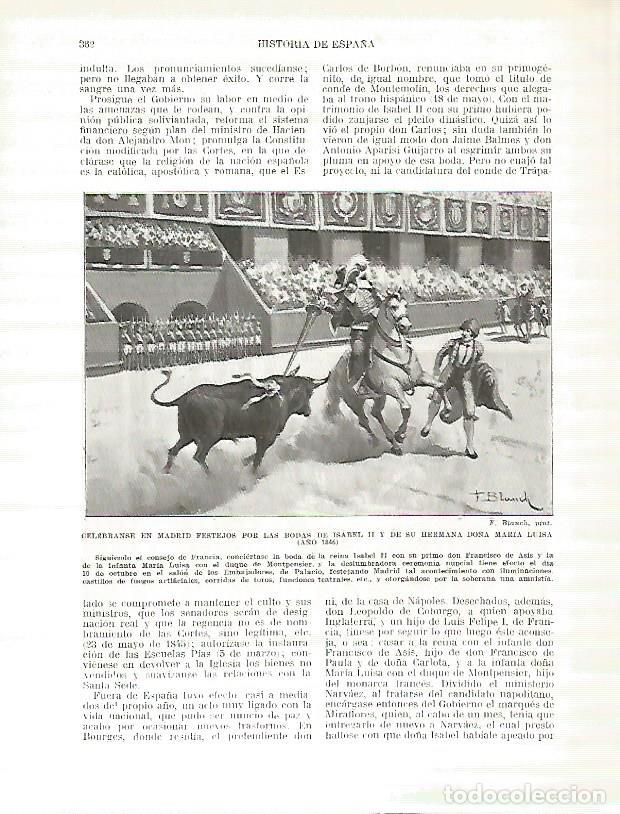 Postcards: LAMINA 4440: Fiestas en Madrid por la boda de Isabel II y de su hermana Maria Luisa en 1846 - Manuel