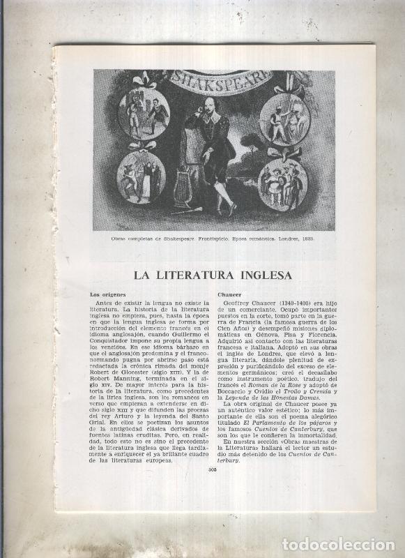Cartoline: La literatura inglesa - Varios