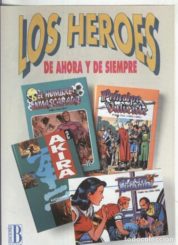Postales: Folleto Propaganda Ediciones B: Los Heroes de ahora y de siempre - Varios