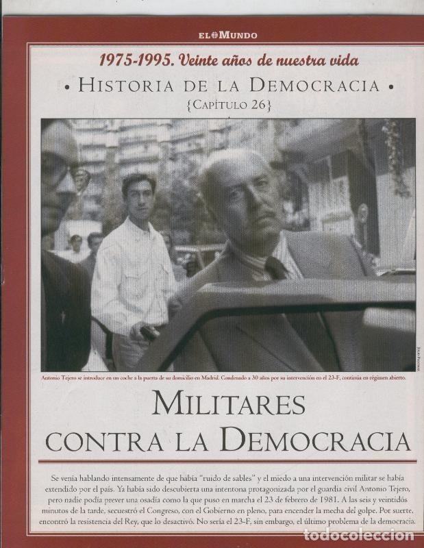 Postales: Historia de la Democracia 1975-1995: fasciculo numero 26: Militares contra la democracia - Varios