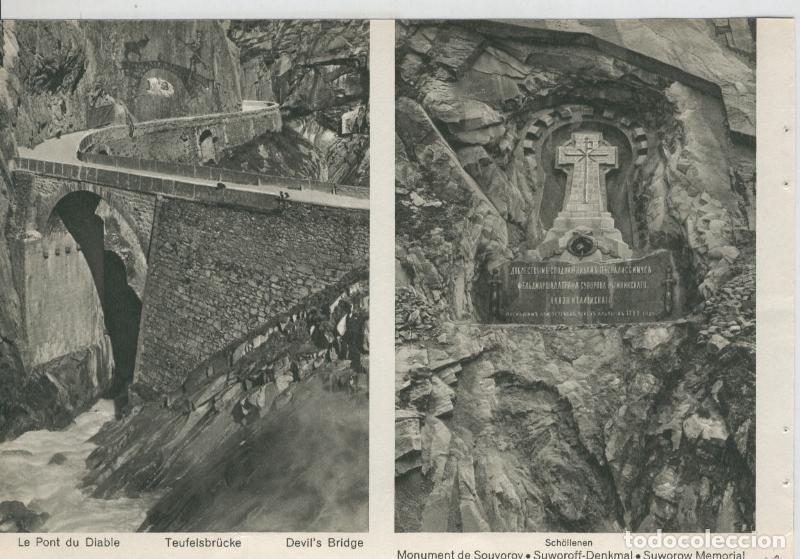 Postales: Susten-Gotthard-Furka-Grimsel: Le Pont du Diable y Monument de Souvorov - Varios