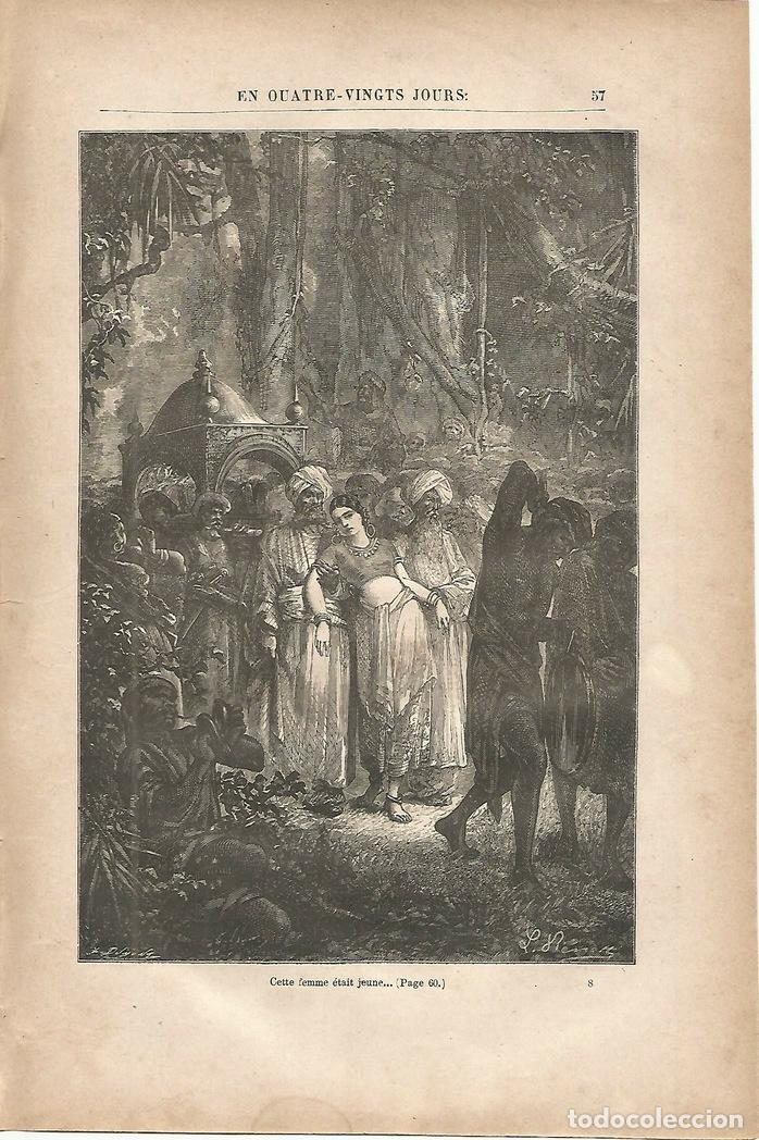 Cartoline: LAMINA 1210: VERNE. Cette femme etait jeune�. - Jules Verne