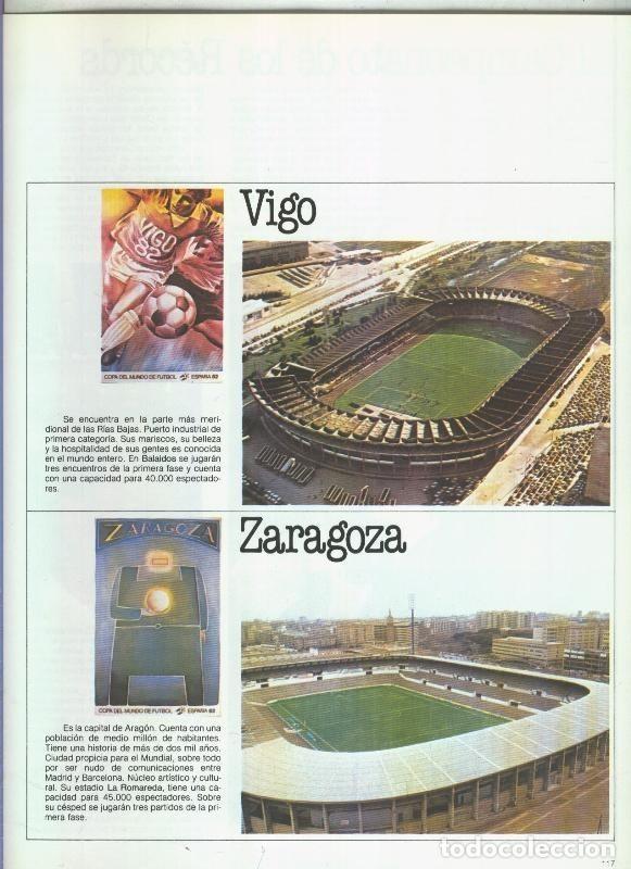 Postkarten: Espa&ntilde;a 1982 lamina 28: Estadios del Vigo y Zaragoza - Varios