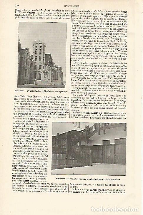 Postkarten: LAMINA ESPASA 12248: La Magdalena Santander - Varios