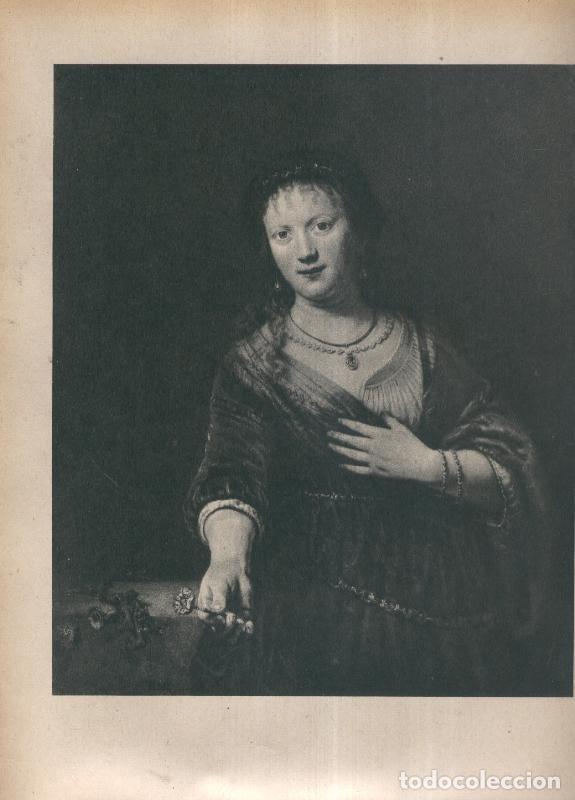 Cartes Postales: Rembrandt lamina 043: Retrato de Saskia - Varios