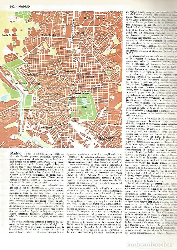 Postkarten: LAMINA MONITOR 0337: PLANO DE MADRID - Varios