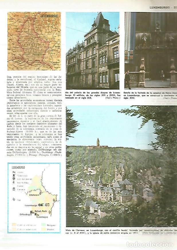 Postkarten: LAMINA MONITOR 0335: MAPA Y VISTAS DE LUXEMBURGO - Varios