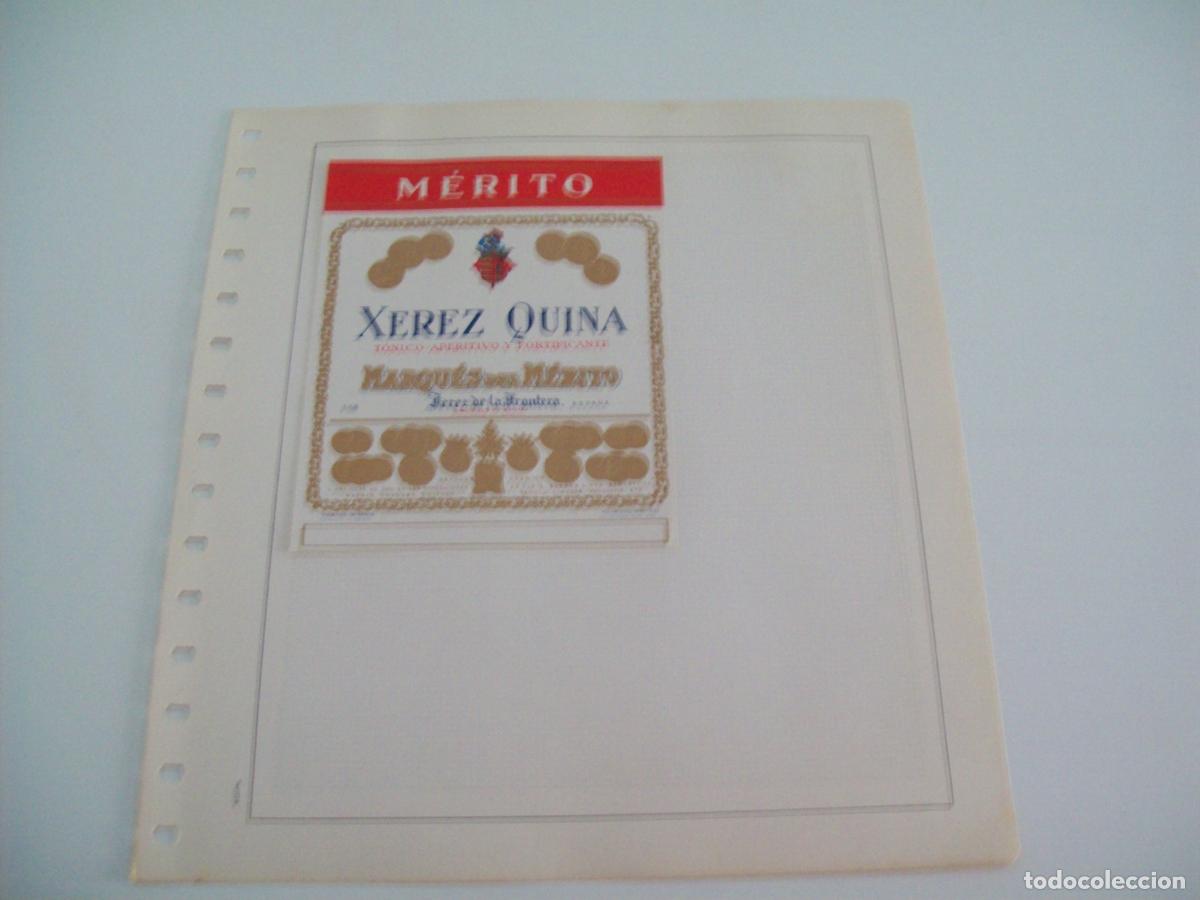 Postais: ETIQUETA LICOR 2262: Xerez Quina del Marques del Merito - Varios