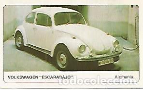 Postales: CROMO 383 ALBUM COCHES MOTOR 16: VOLKSWAGEN ESCARABAJO - Varios