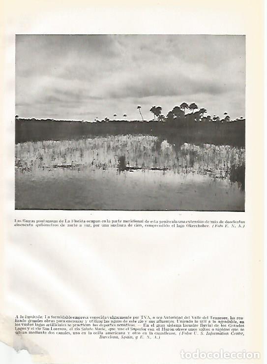 Postales: LAMINA GEOGRAFIA 0200: Pantanos en Florida Estados Unidos - Ricardo Beltran y Vicente Vera